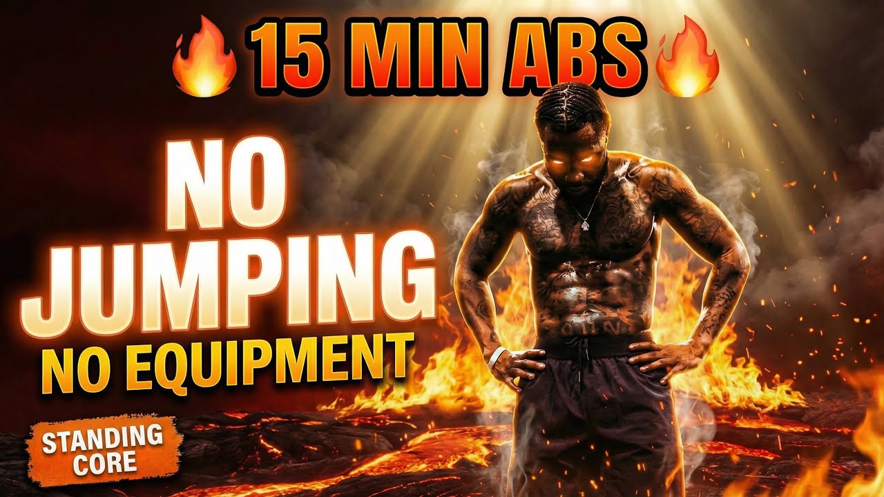 Women 30+ — Lose Lower Belly Fat (NO JUMPING, 15 Min Standing Abs Workout)
