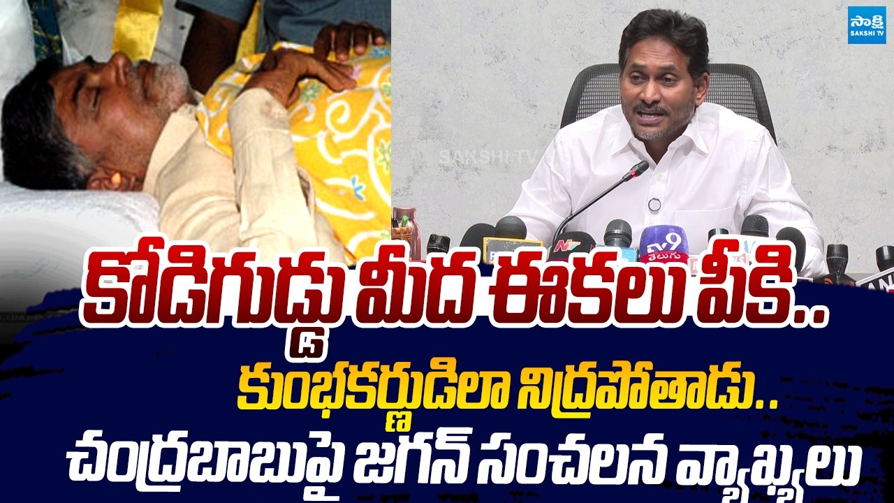 YS Jagan Sensational Comments On Chandrababu |@SakshiTVLIVE