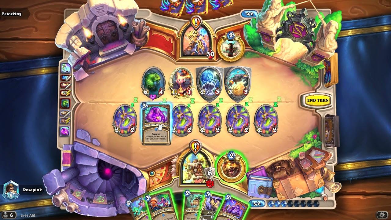 Rosapink Hearthstone Nature Druid Quest Druid Secret Buff Paladin