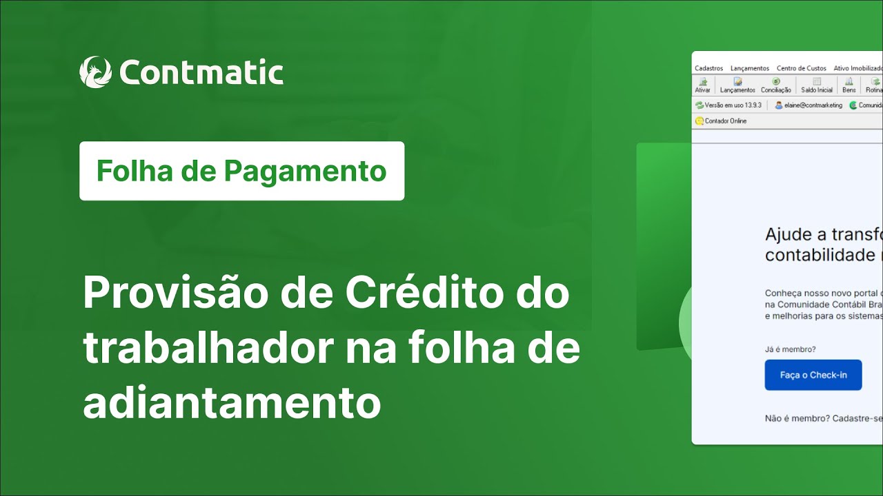 Provis&atilde;o de Cr&eacute;dito do trabalhador (eConsignado) na folha de adiantamento