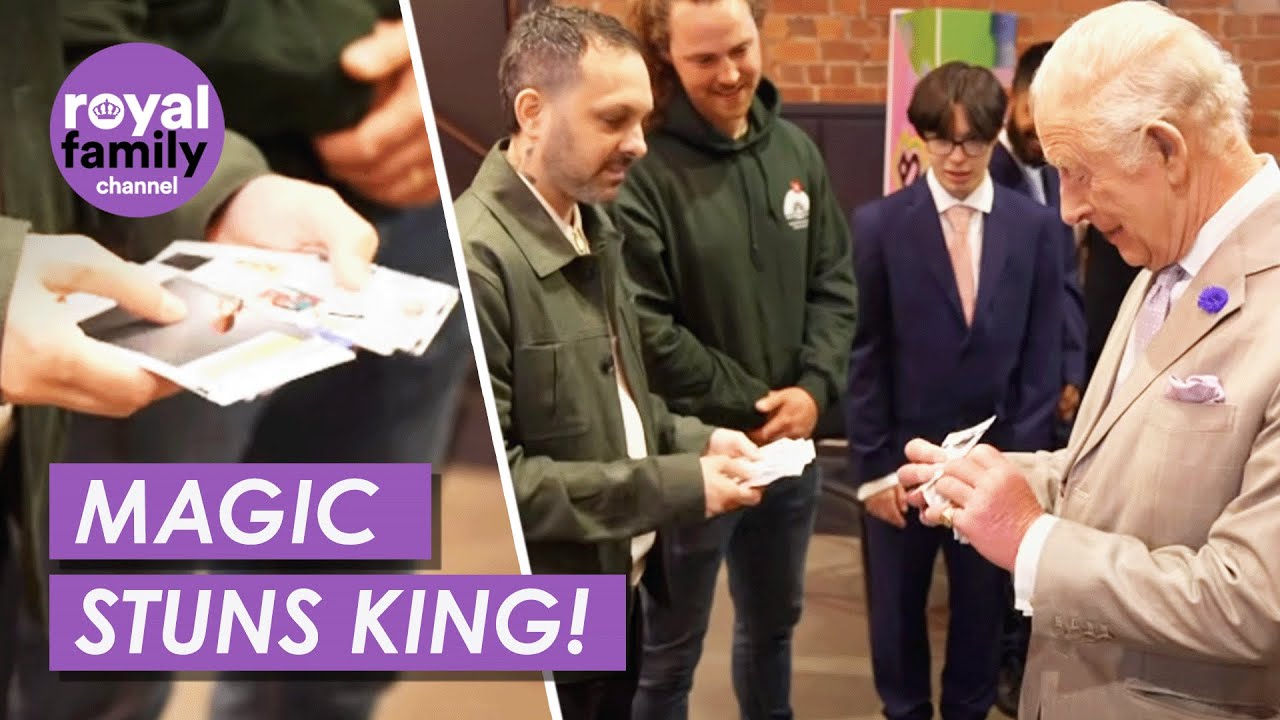 Watch King Charles React to Magic Trick with £20 Notes