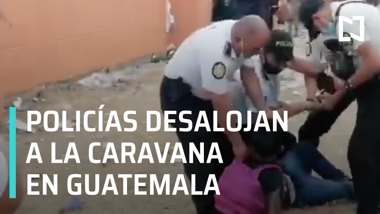 Caravana Migrante de Honduras 2021 | Policía desaloja a la Caravana Migrante - Las Noticias