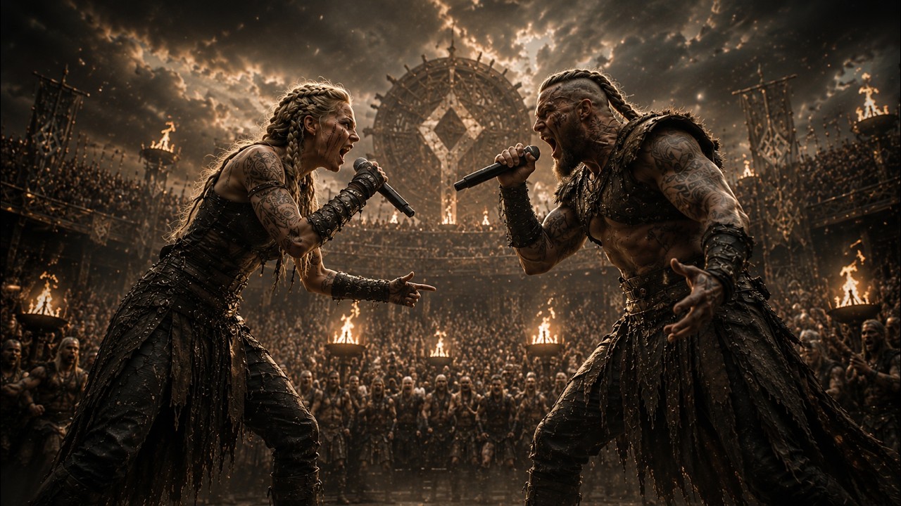 NORTH WIND CALLS | EPIC VIKING RAP  ( Offcial Lyric Video) / Valhalla Battle Music