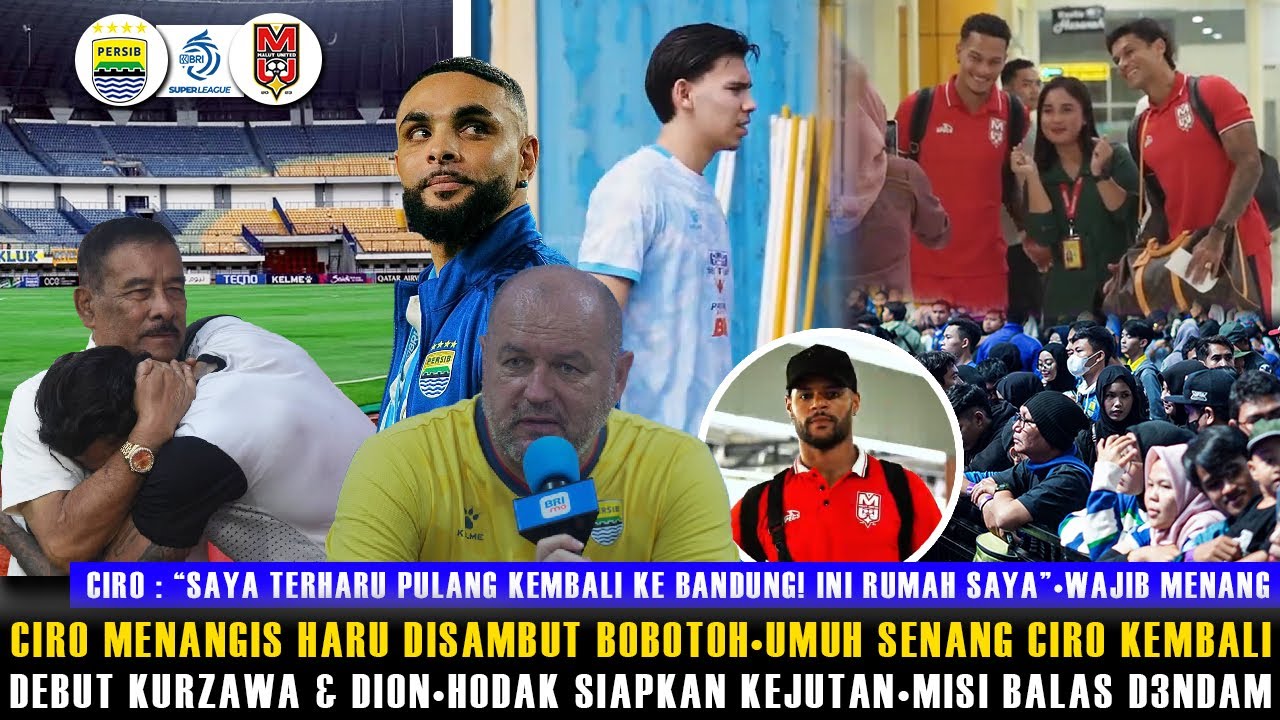🔵TIBA DI BANDUNG CIRO MENANGIS HARU DIPELUKAN UMUH😱CIRO & DDS DISAMBUT BOBOTOH🔥DEBUT KURZAWA & DION