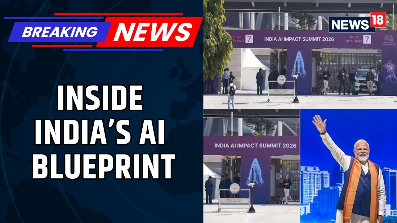 India's AI Summit Gets Underway With Bharat AI Expo Opening To Public From Tuesday | PM Modi News18
