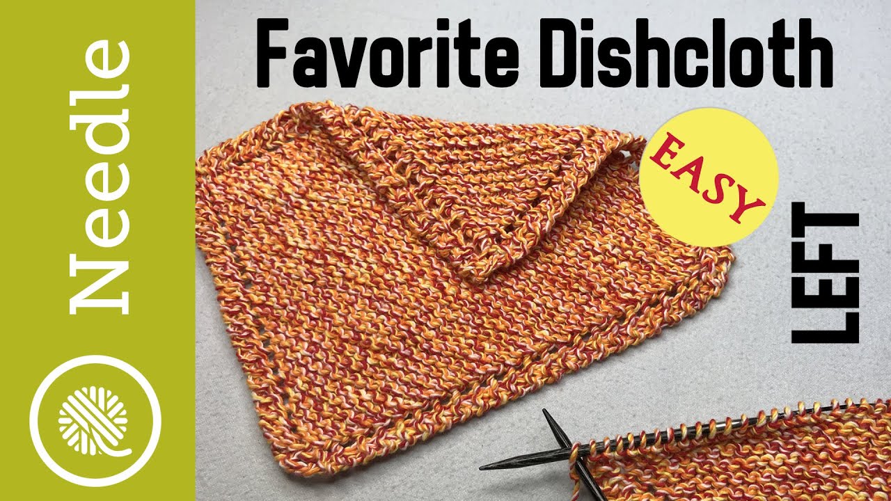 How to Knit | Grandma's Favorite Dishcloth - Beginner (Left Handed)