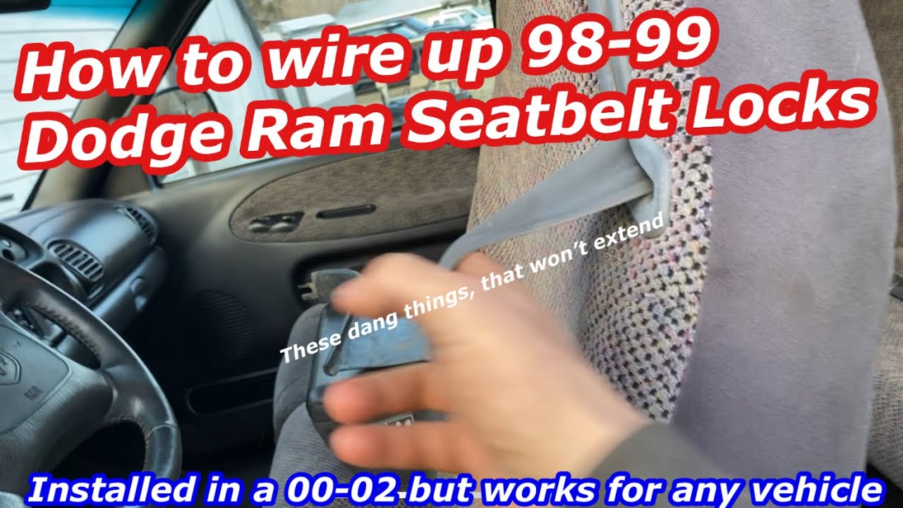 Как подключить замки ремней безопасности Dodge Ram 98–99 годов выпуска (больше никаких застрявших...