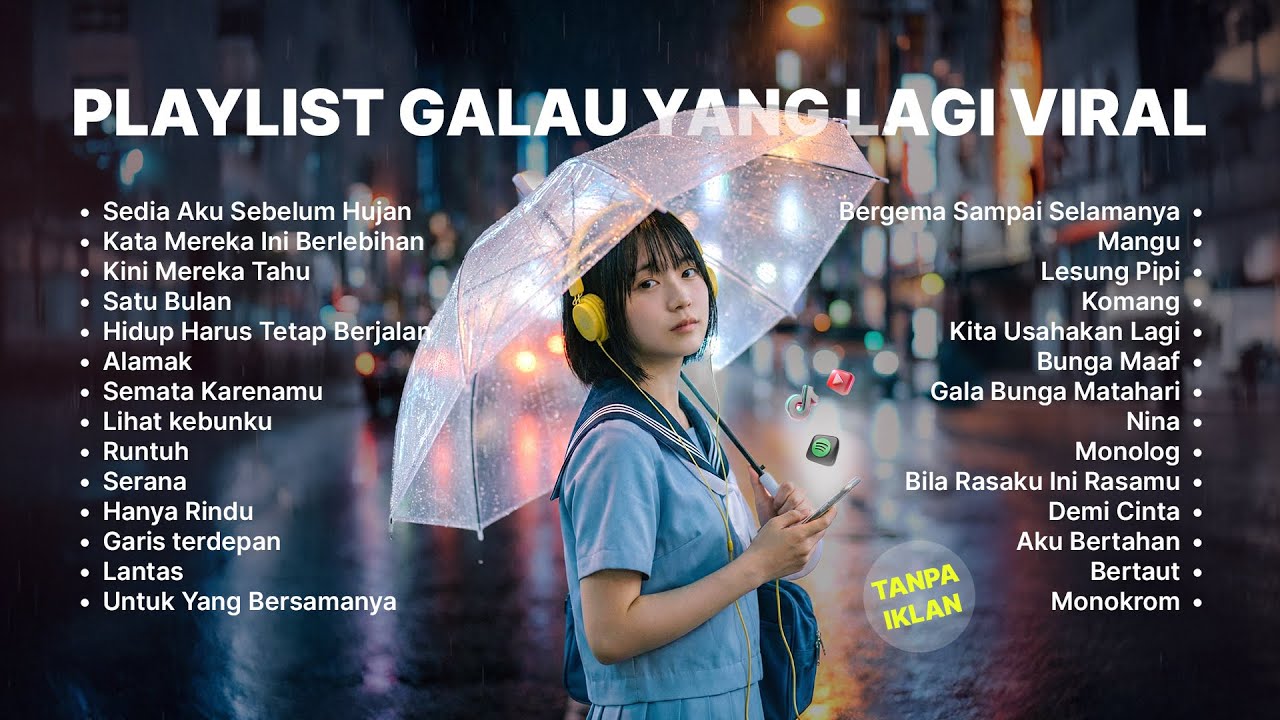 Playlist Galau Paling Relate 🎧💔 | Lagu Spotify & TikTok Viral | Sedia Aku Sebelum Hujan