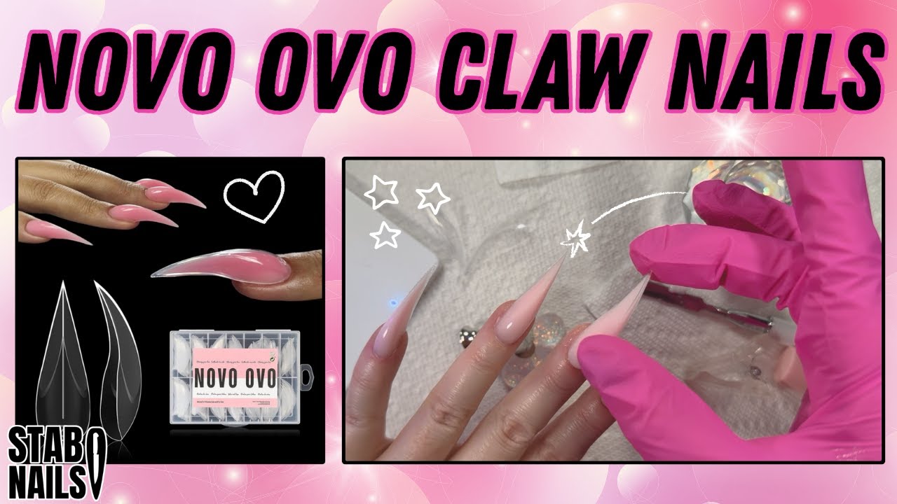 Novo Ovo Dual Forms | Polygel Application | Claw Nails | Chrome Effect