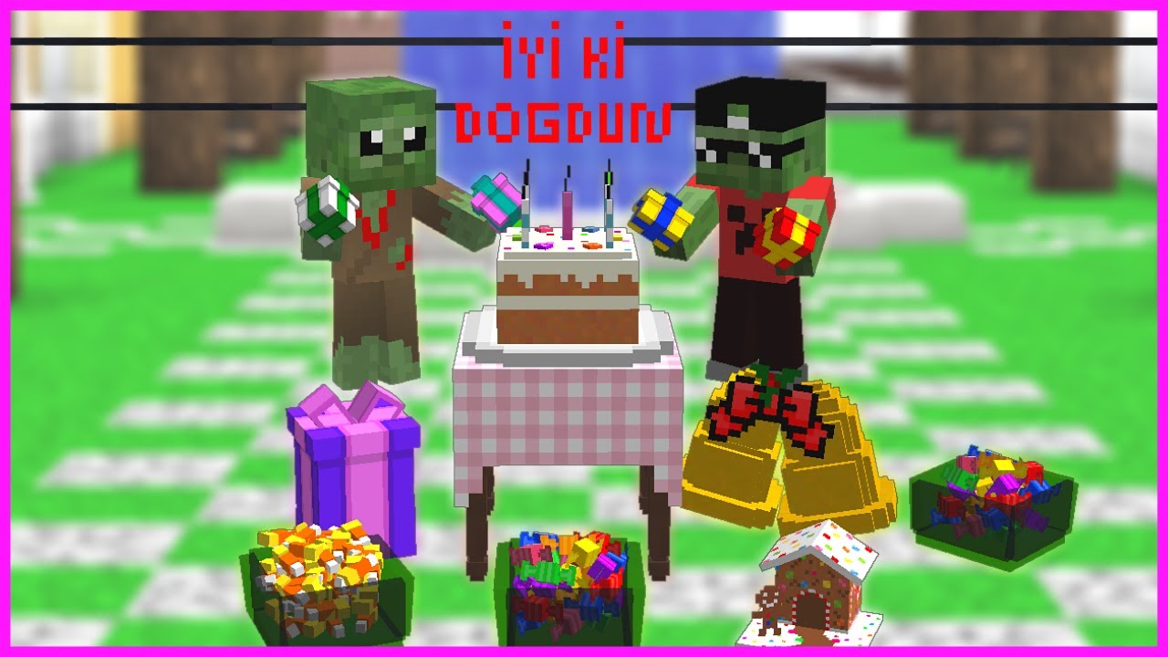 FAKİR ZOMBİ ve ZENGİN ZOMBİNİN DOĞUM GÜNÜ BİR SÜRÜ HEDİYE OLDU! 😱 - Minecraft