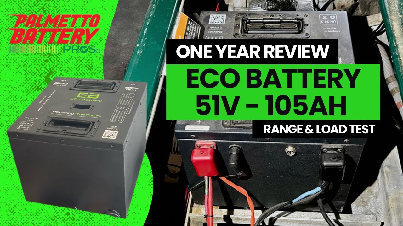 Обзор Eco Battery за 1 год (51 В ​​- 105 Ач Gen1) Тест диапазона и нагрузки