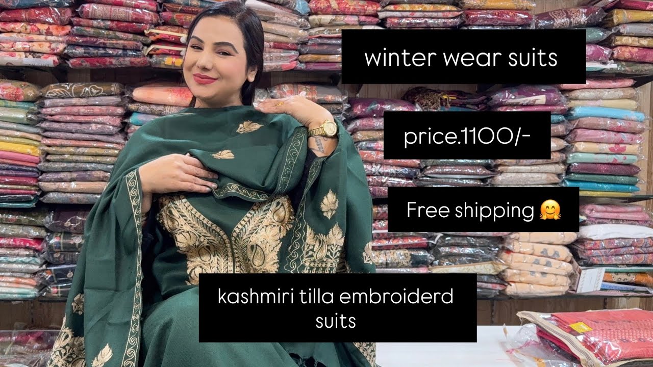  ✨ Winter Special Kashmiri Tilla Embroidered Suits ✨|| Premium Look • Elegant Feel • Budget Price 💫