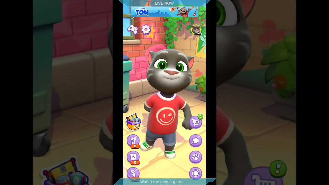 Talking tom gameplay #talkingtom #talkingtomlive