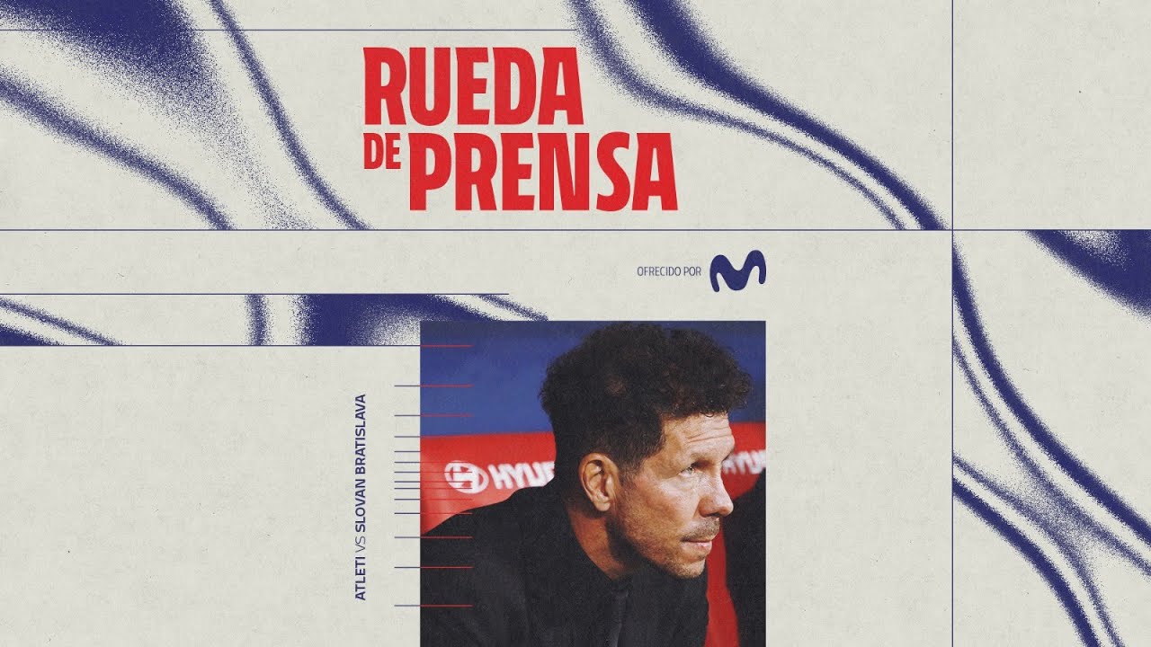 🎙️ JORNADA 6 UEFA CHAMPIONS LEAGUE | Rueda de prensa de Simeone previa al Atleti-Slovan Bratislava