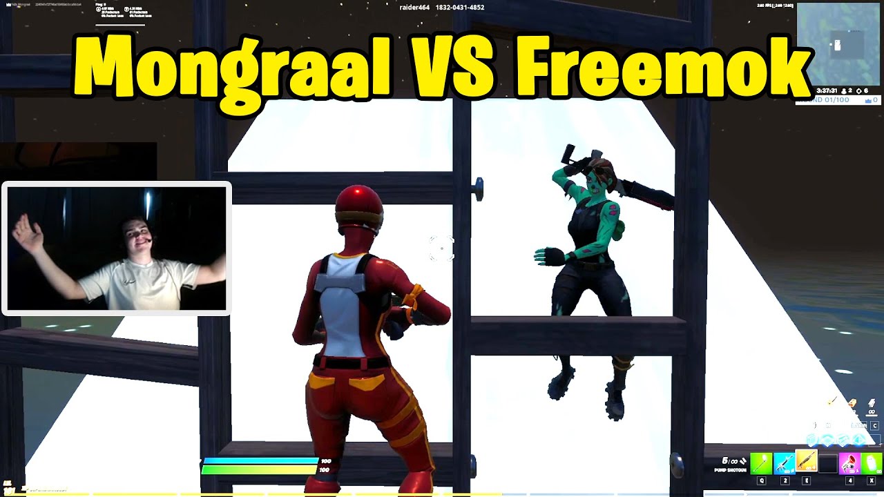 Mongraal VS Freemok 1v1 EU Buildfights