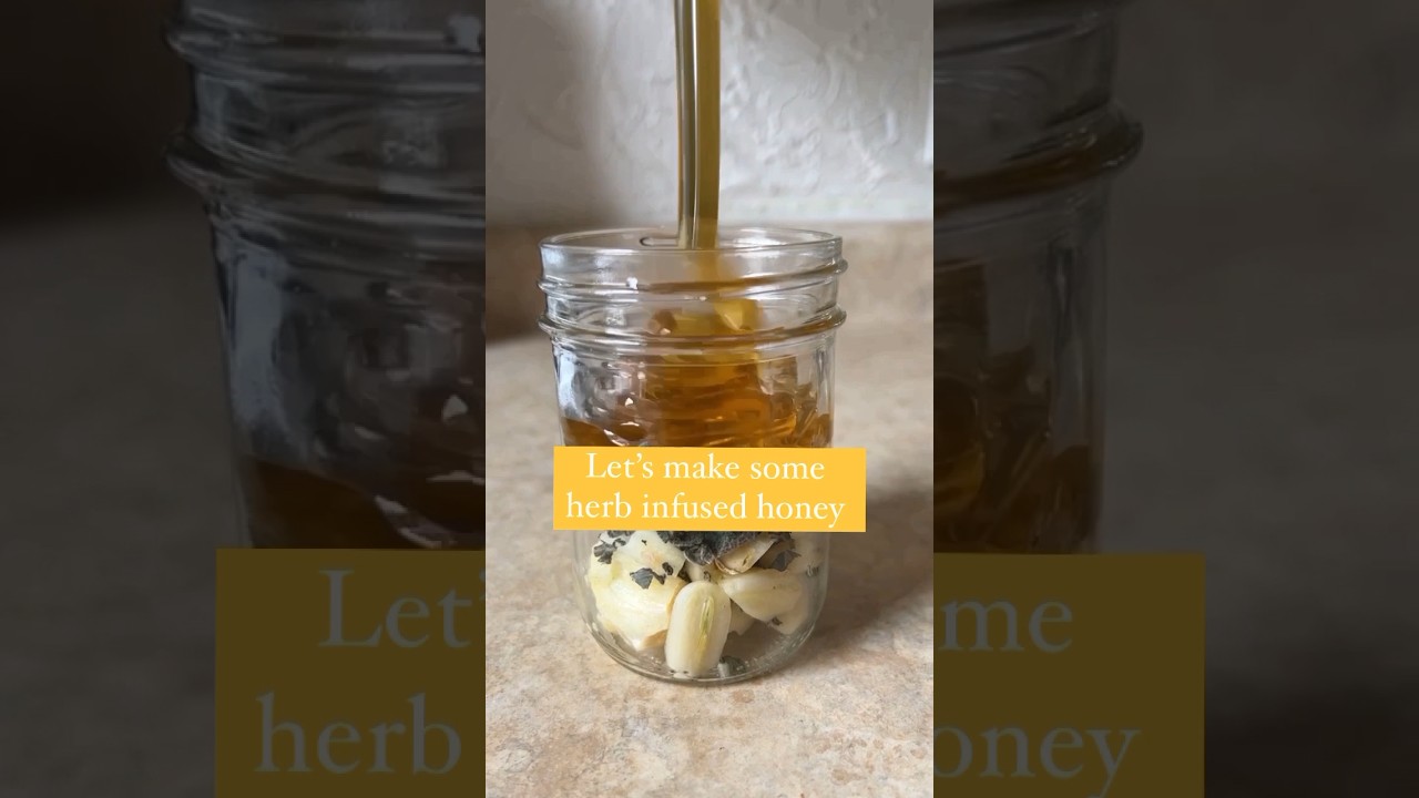 Delicious Herb-Infused Honey🍯 [Recipe in Description]