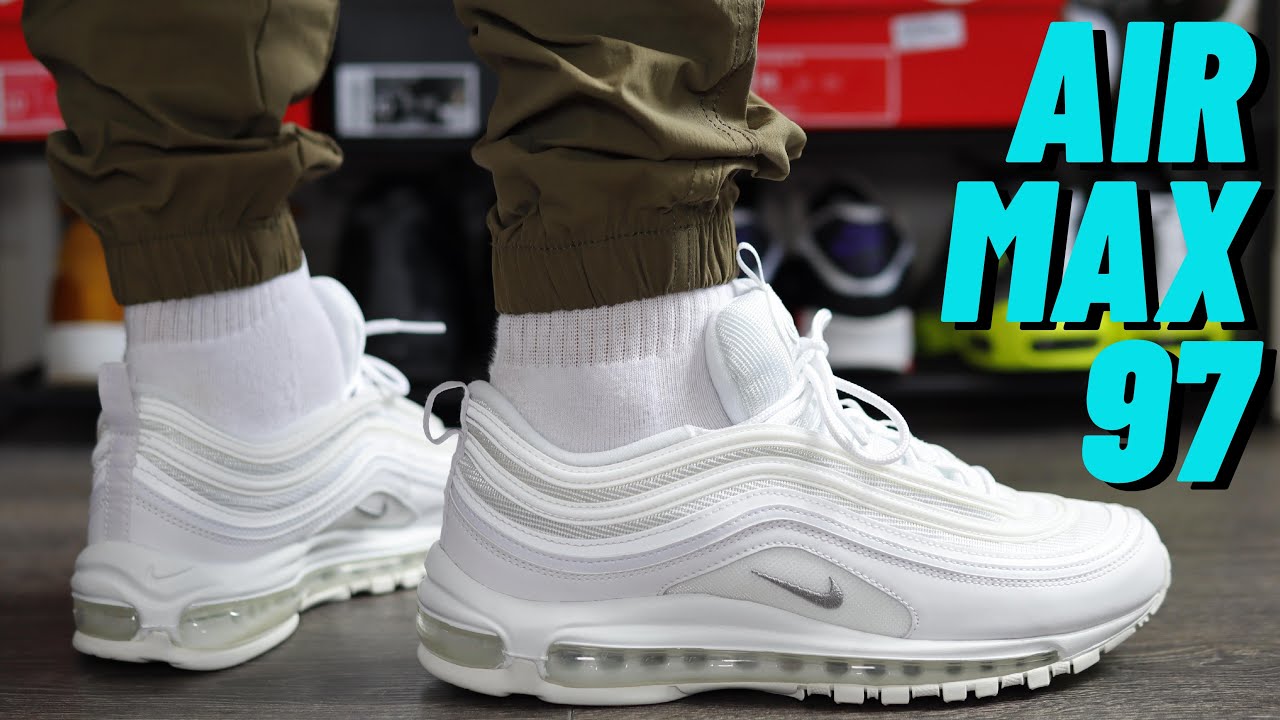 ЛУЧШИЕ БЕЛЫЕ КРОССОВКИ AIR MAX? Обзор Nike Air Max 97 White On Feet