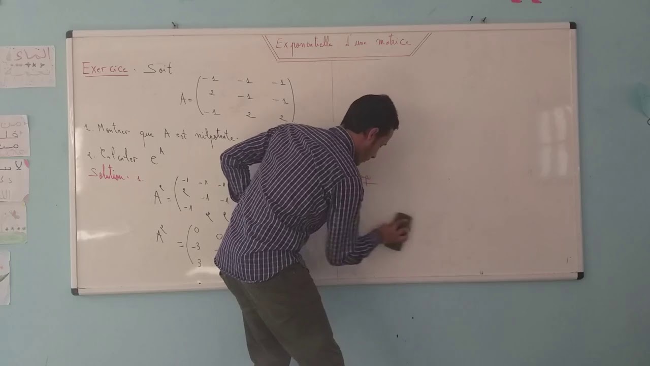 Technique de calcul de l'exponentielle d'une matrice (Partie 1 : matrice diagonale ou nilpotente)