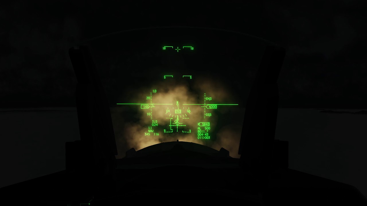 DCS F-16 ILS landing Incirlik (null visibility)