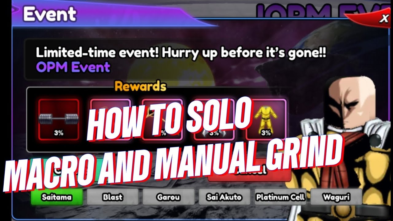 ANIME GUARDIANS HOW TO SOLO NEW ONE PUNCH MAN PART 2 EVENT - DENJI STILL THE GOAT!!!!