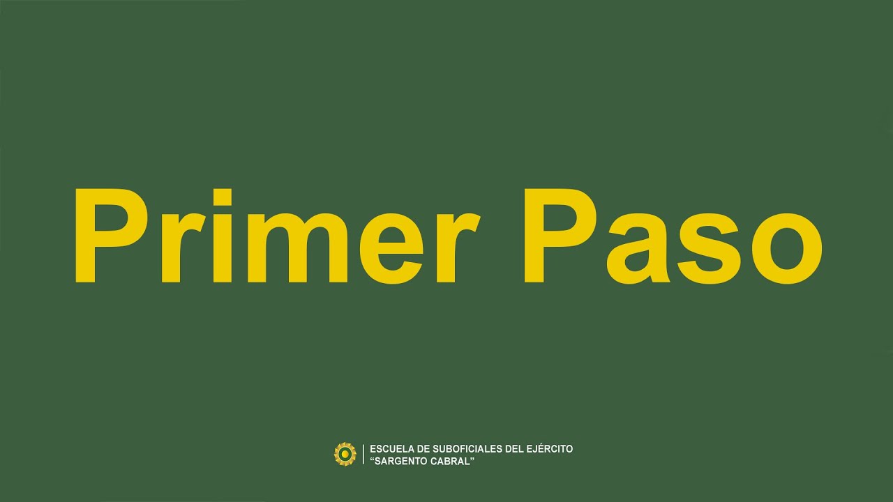Primer Paso