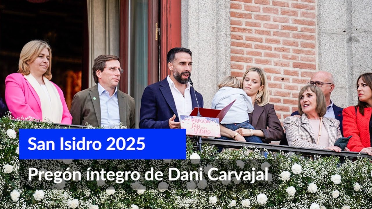 Pregón de Dani Carvajal en las fiestas de San Isidro  🎉