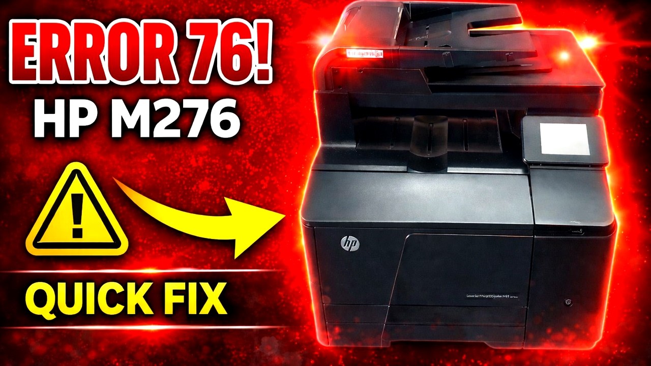 HP M276 Error 76 Fix | Permanent Storage Init - rozwiązanie problemu