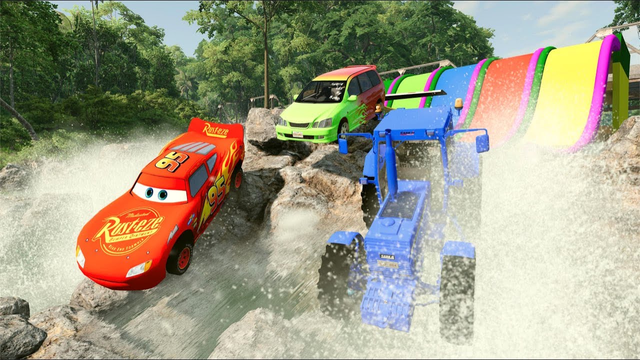 McQueen  - Pothole vs Car  #beamngdrive
