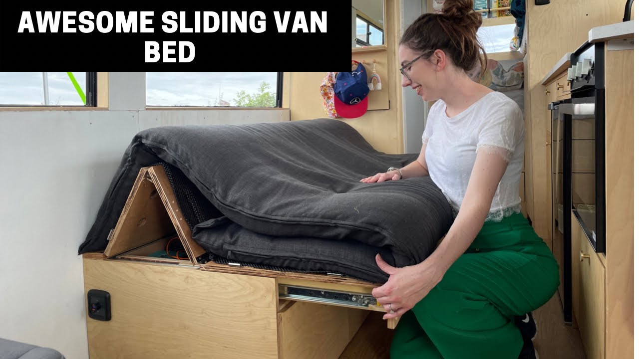 DIY Sliding Van Sofa Bed: More Space, Comfort + Storage