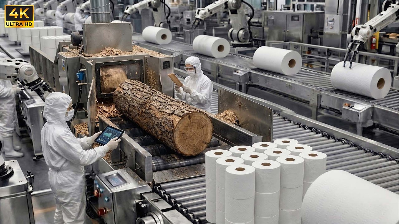 Millions of Rolls Every Day: Inside the Charmin Tissue Paper Factory (Full Process)