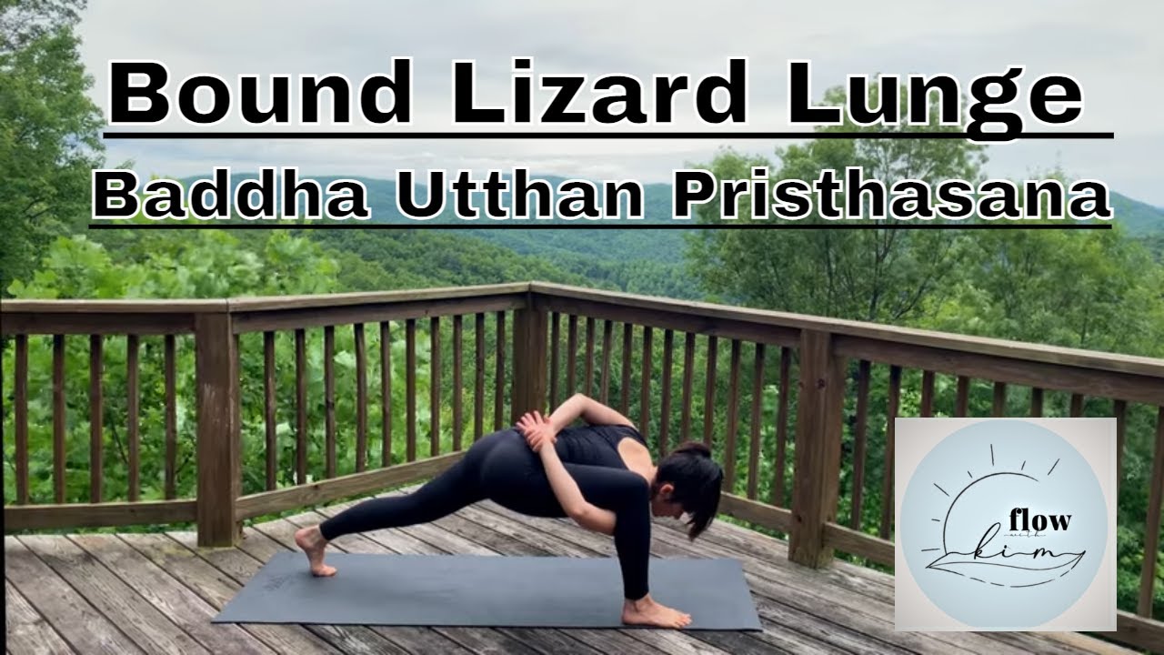 Bound Lizard Pose Yoga (Baddha Utthan Pristhasana) | One Minute Yoga | Yoga Flow With Kim