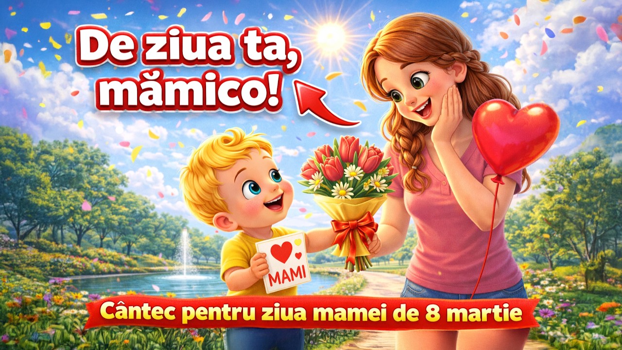 E ziua ta, mămica mea! 💖 Cel mai frumos cântec pentru mama 💐 8 Martie #grădinițapiticilor