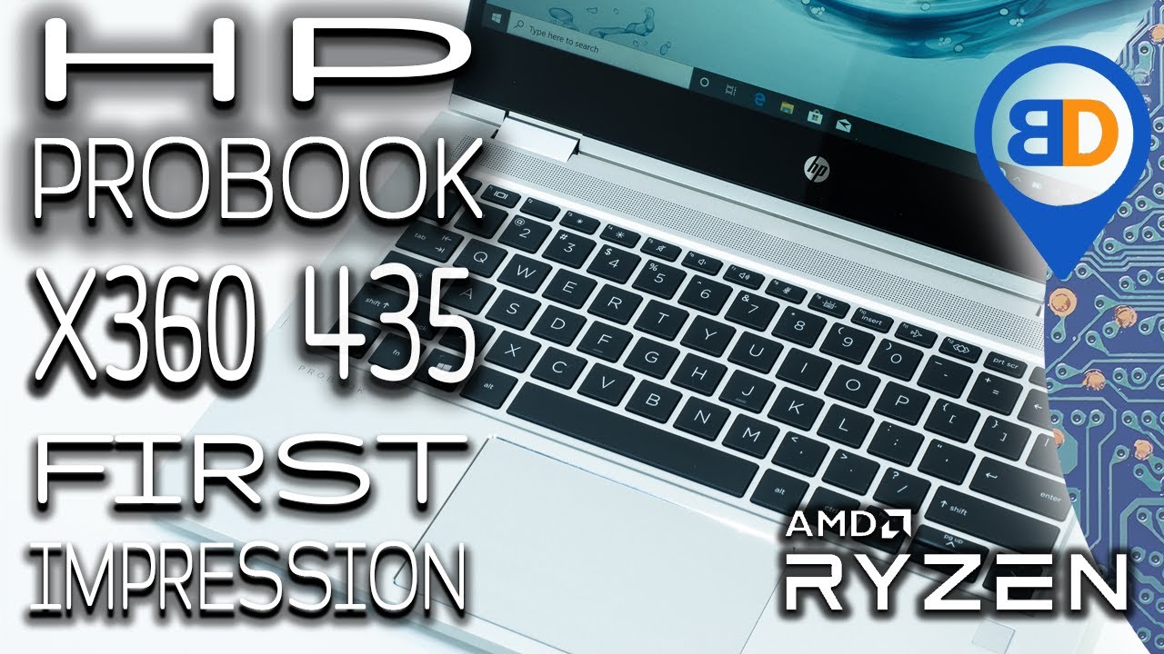 HP ProBook x360 435 G7 AMD Ryzen (2-in-1) Unboxing and First Impression Hands on