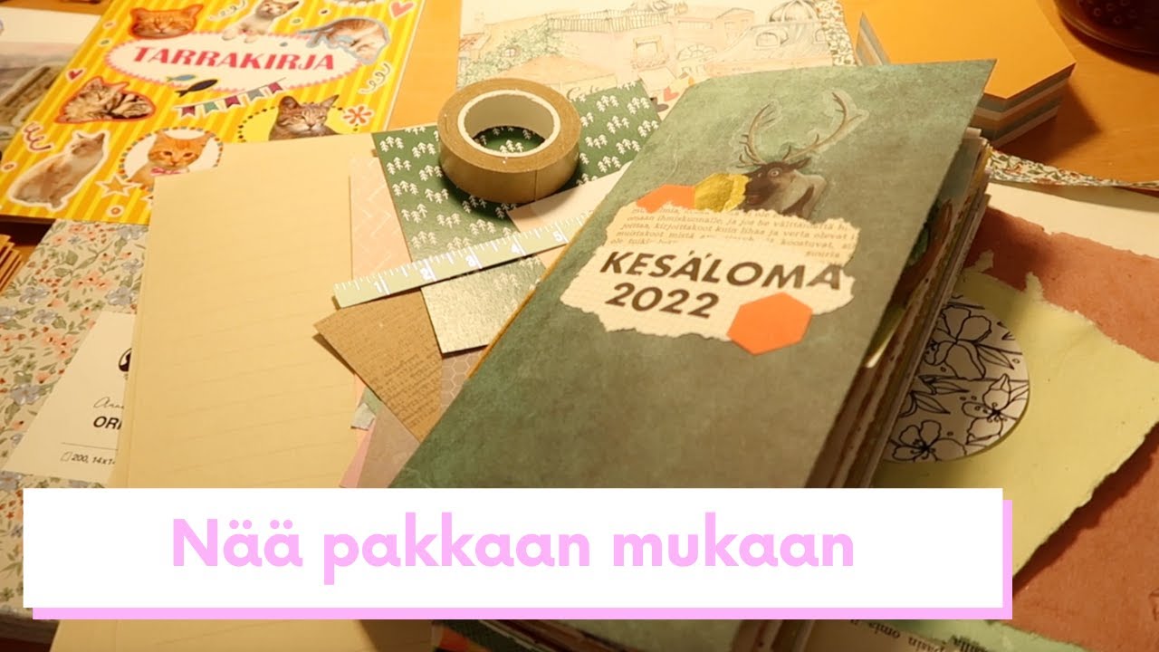 Journal kesälomalle + mitä tarvikkeita pakkaan mukaan