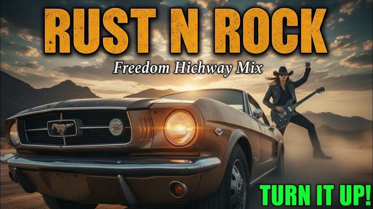 RUST N ROCK PLAYLIST – Desert Roads & Rusty Guitars | Cinematic Rock Mood