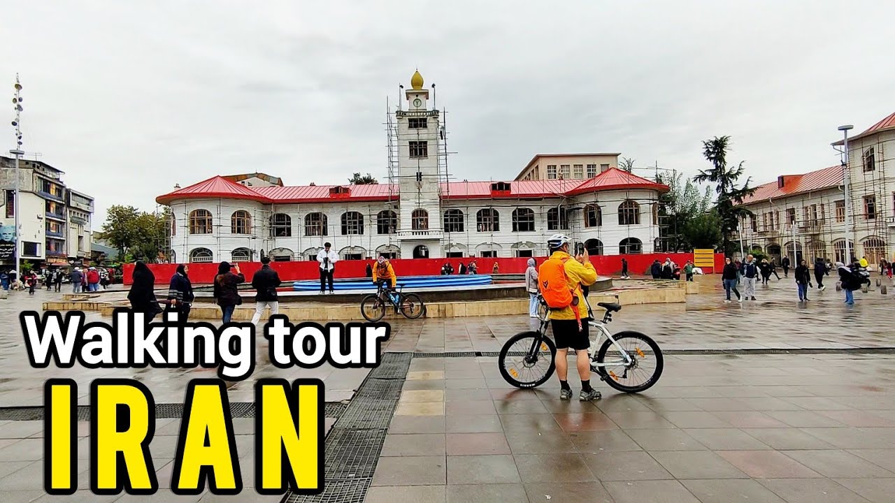 Walking Tour of Historic Rasht.iran city tour.گردش در شهر رشت