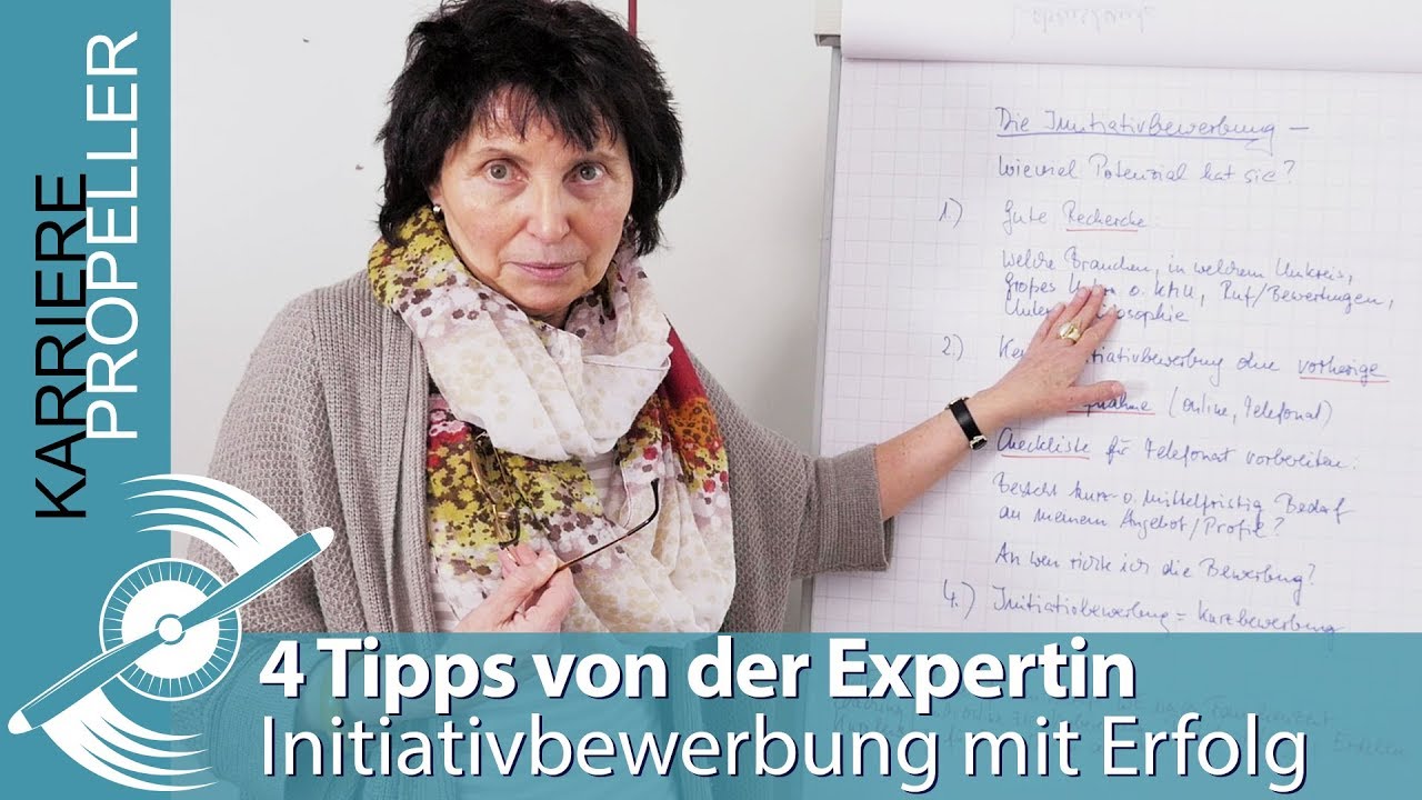 4 TIPPS für ERFOLG bei der Initiativbewerbung von der Expertin