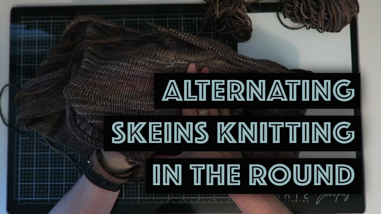 Magic method for alternating skeins in the round
