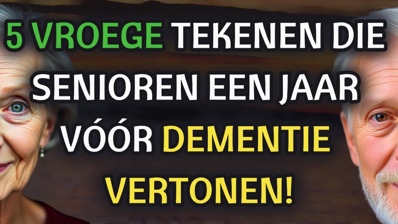 ‼️ 5 waarschuwingssignalen van dementie bij ouderen &ndash; een jaar van tevoren zichtbaar!