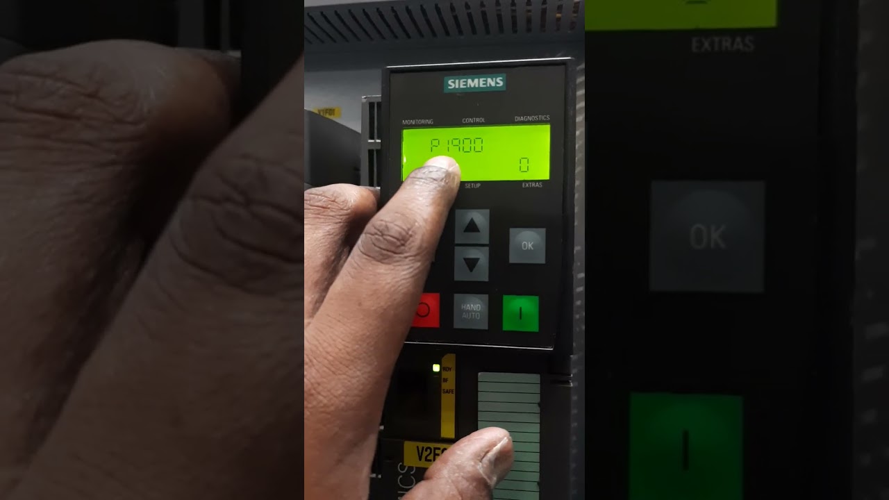 How To Siemens G120C Motor Id Run From Bop.