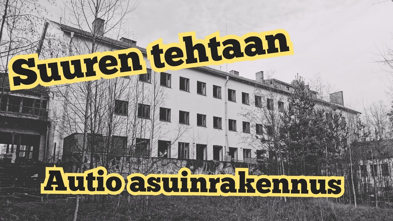 Suuren tehtaan autio asuinrakennus
