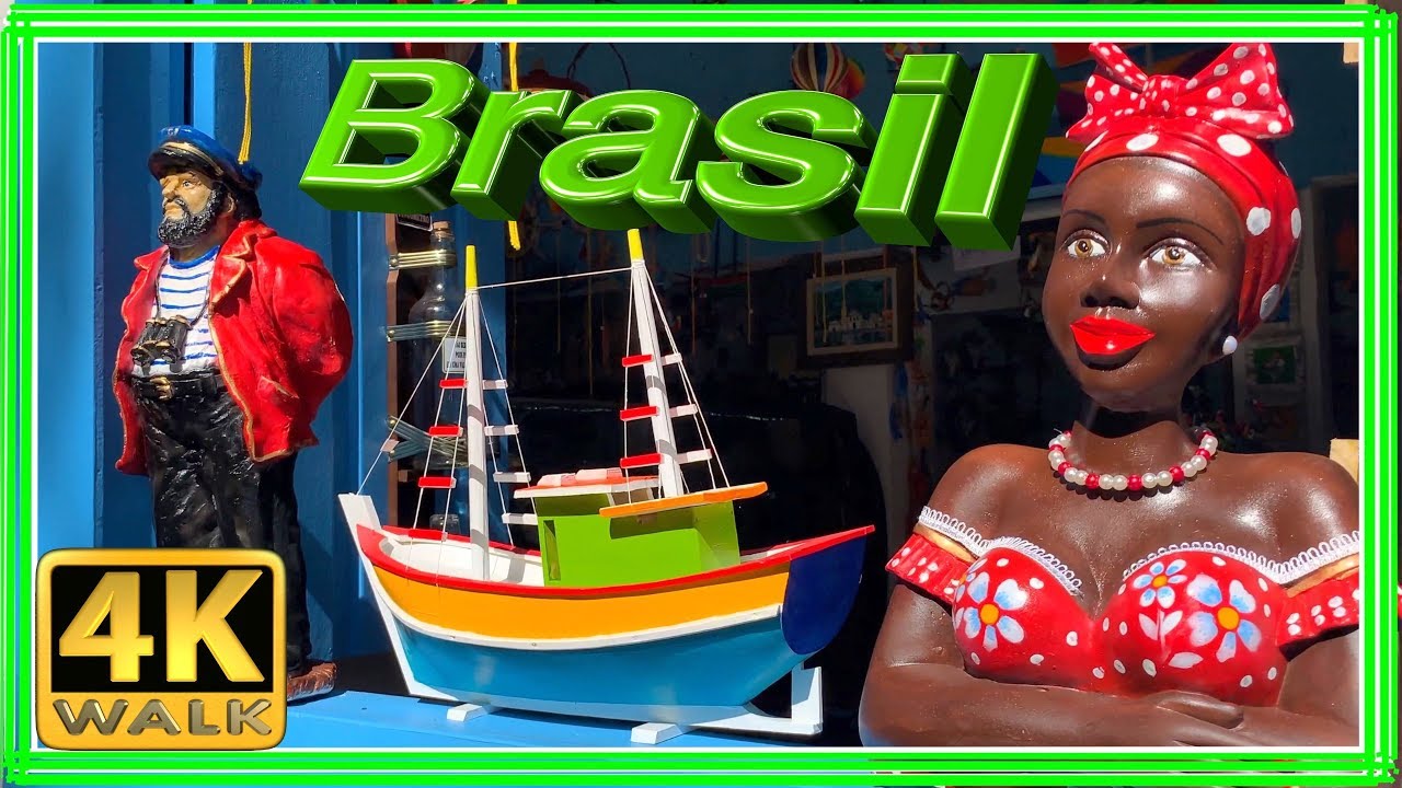 【4K】WALK explore Paraty Old town Rio de Janeiro Brazil 4k virtual tour
