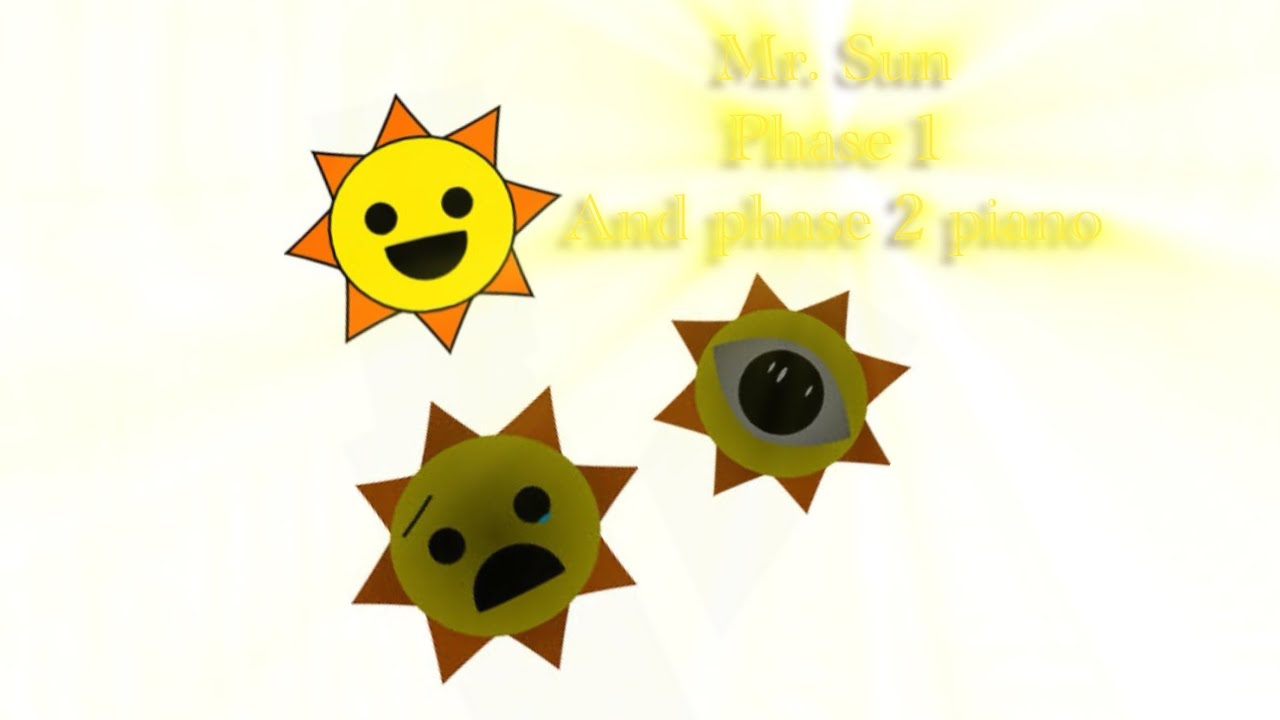 Mr. Sun sprunki phase 1 and phase 2 piano