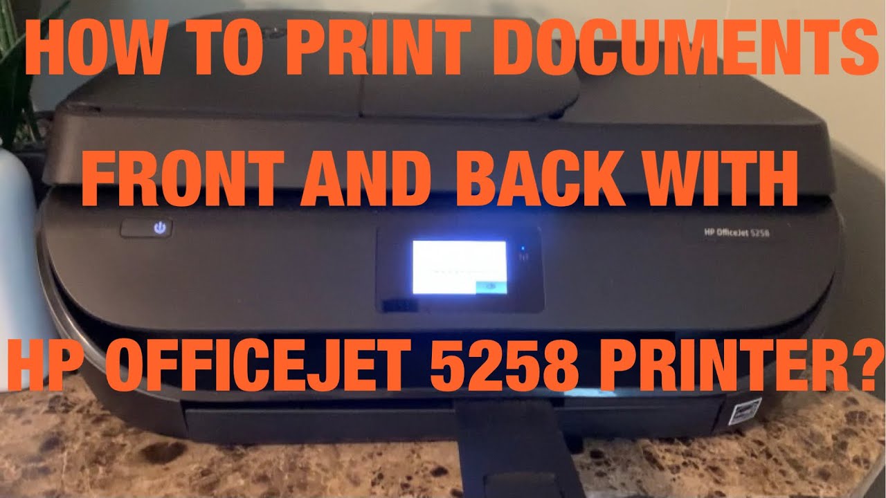 HOW TO PHOTOCOPY DOCUMENTS FRONT AND BACK USING HP OFFICEJET 5258 PRINTER?