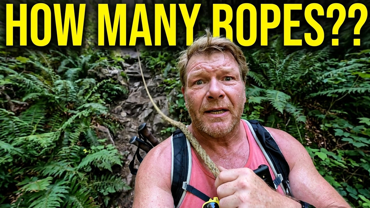 Hiking The Horne Lake Hustle 2025, Part 1! The First Seven Ropes! A Steep Vancouver Island Classic!