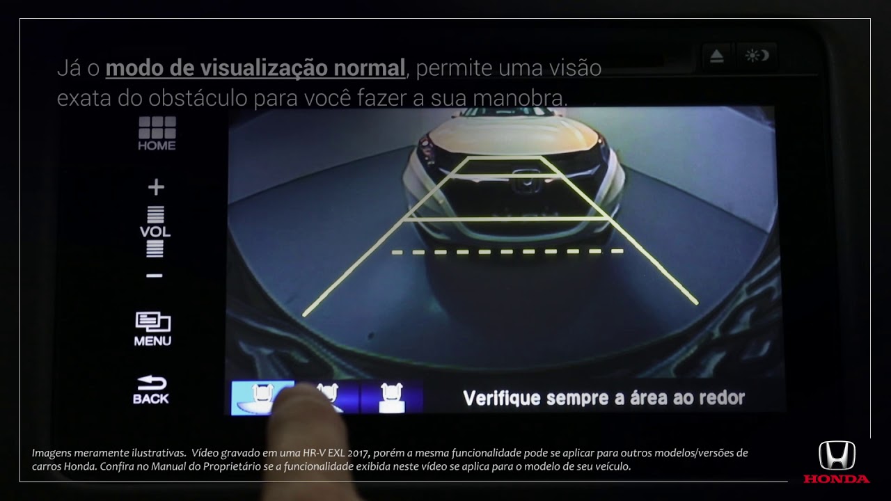 Honda HR-V EXL/Touring 2017 e 2018: Entendendo as formas de Visualização da câmera de ré