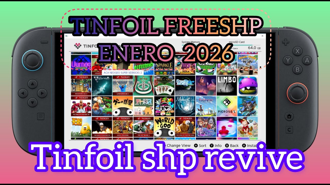 Tinfoil SHP GRATIS ENERO 2026 #tinfoil #nintendoswitch #freeshop