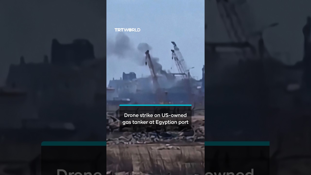 Drone strike on US-owned gas storage tanker at Egypt&rsquo;s Damietta port