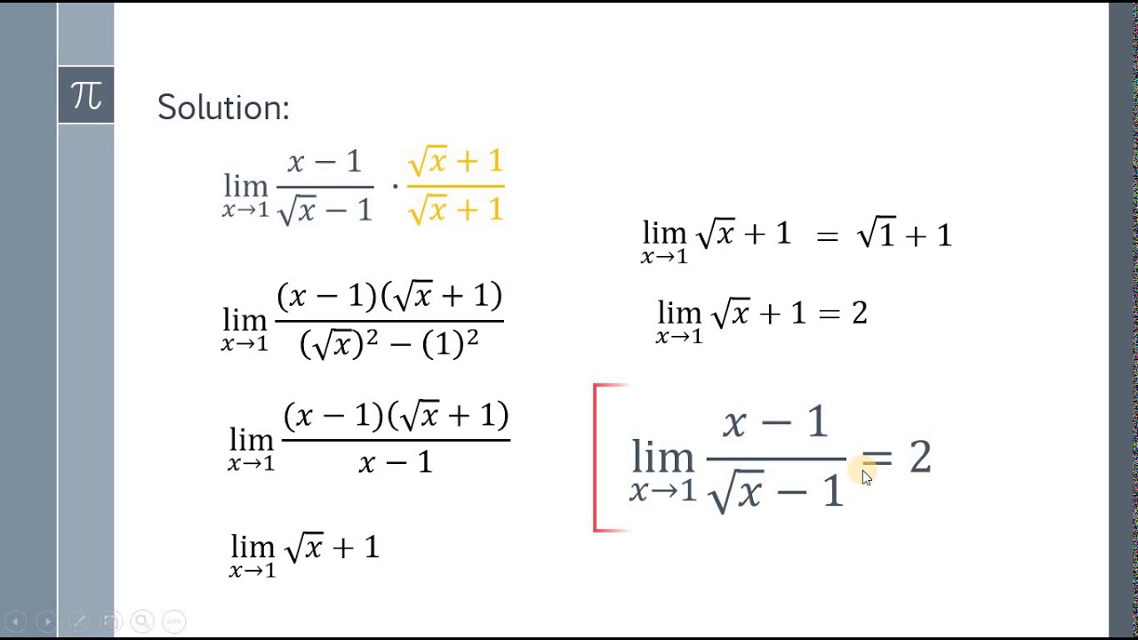 Basic Calculus: Techniques on Limits (Rationalization)