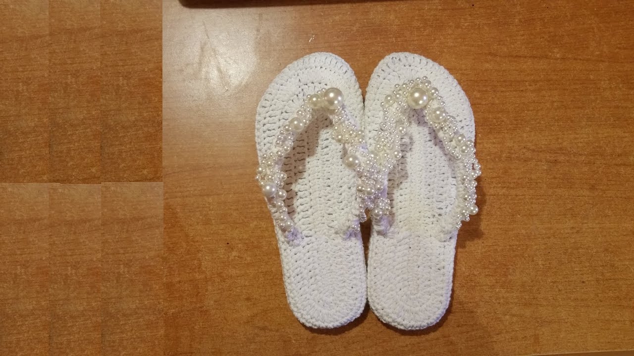 Sandali infradito all'uncinetto tutorial - sandalias crochet - crochet sandals